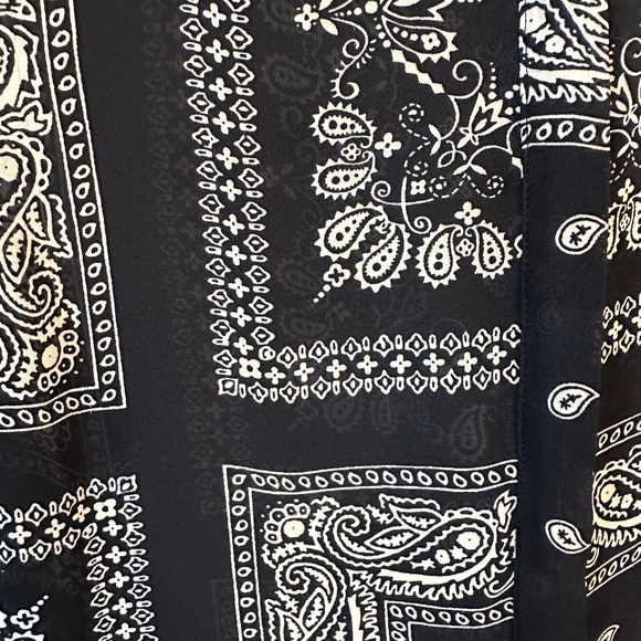 Banana Republic Dark blue with White Paisley Pattern sleeveless Size M - Picture 5 of 6